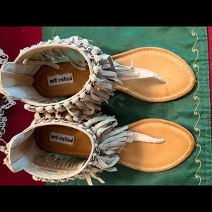 NOT RATED fringe sandals